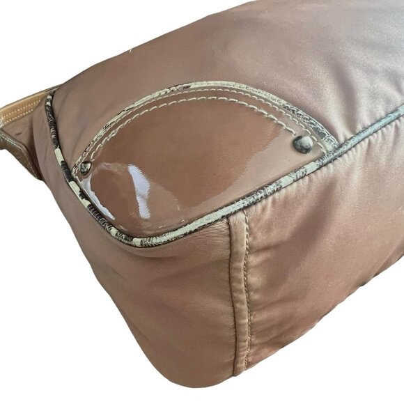 PRADA: Pale Pink/Salmon Handbag #1245 - Picture 5 of 8